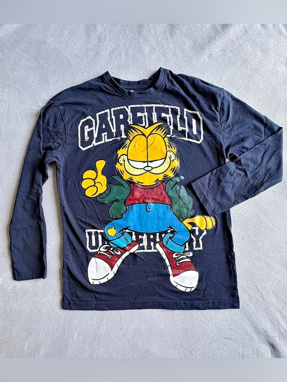 Garfield Graphic Long Sleeve Tee Boys 11/12